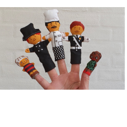 16 fingerdukker - frdigsyet