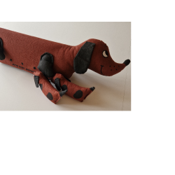 Gravhund med 2 hvalpe