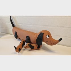 Hund med hvalpe 